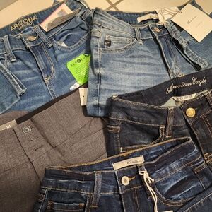 Arizona Jean Company Women's High Rise Light Blue Jeans